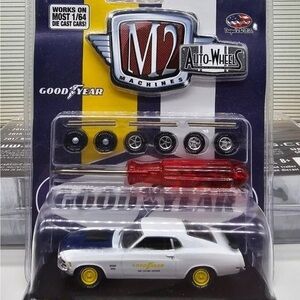 M2 Machines Diecast Car w/Goodyear Branding & Accessories
